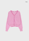 Hottin Striped Bamboo Knit Cardigan