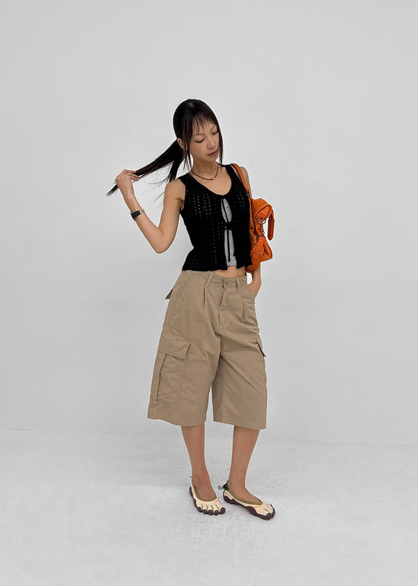 Laton Bermuda Cotton Cargo Pants