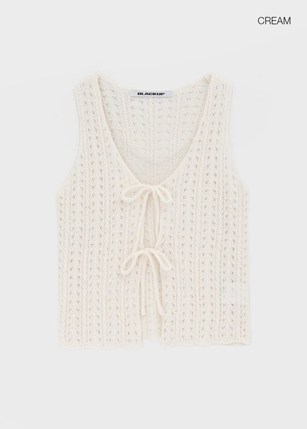 [MADE] Floje Punching Knit Sleeveless Top