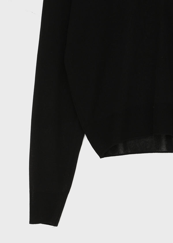 [MADE] Tesieth Sheer Deep V-Neck Knit Top