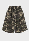 (UNISEX) GeulEum Camo Bermuda Banding Pants