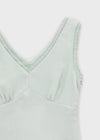 [MADE] Roheller Lace Satin V-Neck Sleeveless Top (Set Available)