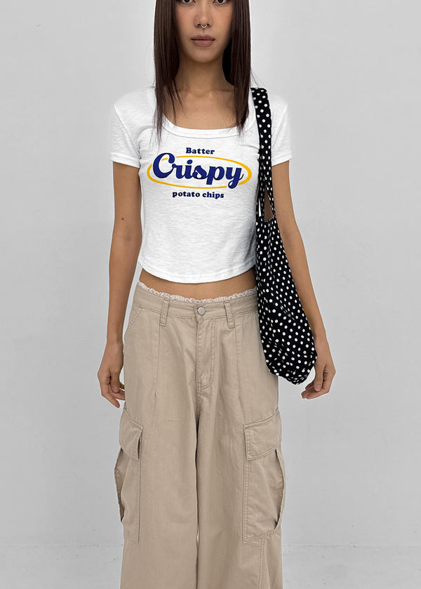 Senso Lettering Square Short Sleeve T-shirt