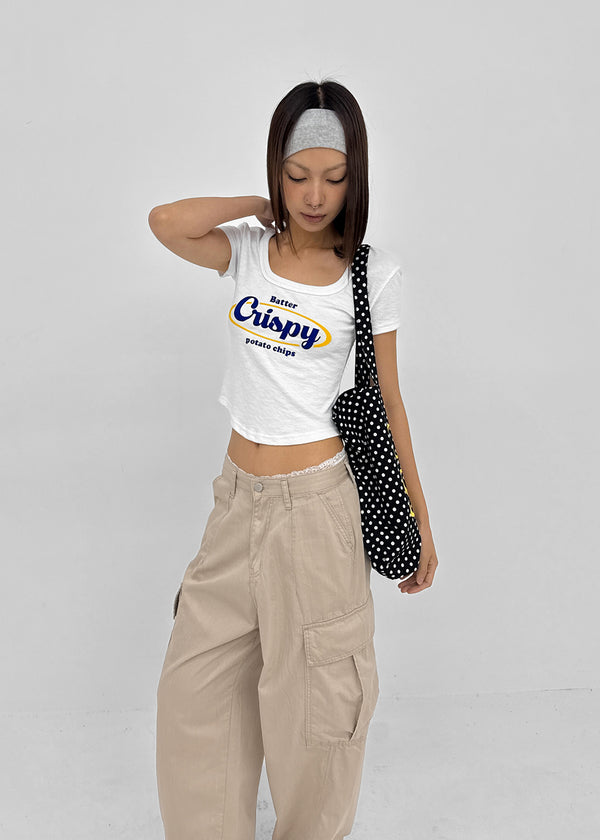 Senso Lettering Square Short Sleeve T-shirt