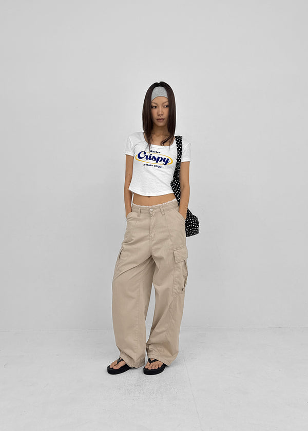 Senso Lettering Square Short Sleeve T-shirt