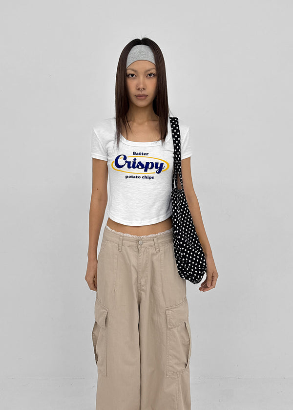 Senso Lettering Square Short Sleeve T-shirt