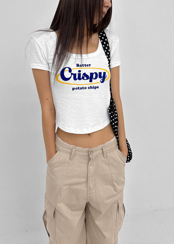 Senso Lettering Square Short Sleeve T-shirt