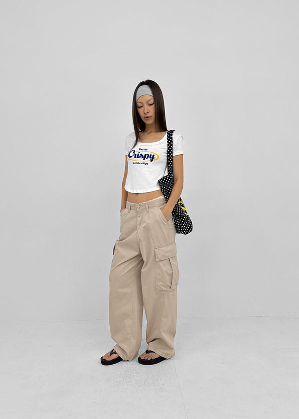 Senso Lettering Square Short Sleeve T-shirt