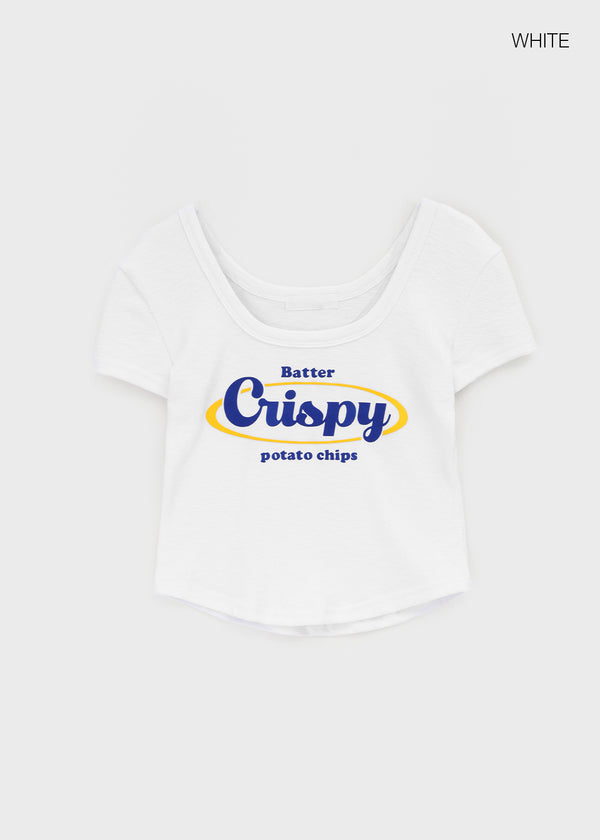 Senso Lettering Square Short Sleeve T-shirt