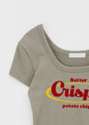 Senso Lettering Square Short Sleeve T-shirt