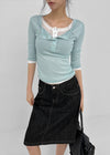 Morety Summer Henley Neck Sleeveless Tee