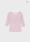 Morety Summer Henley Neck Sleeveless Tee