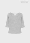 Morety Summer Henley Neck Sleeveless Tee