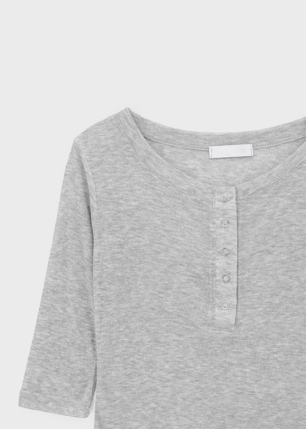 Morety Summer Henley Neck Sleeveless Tee