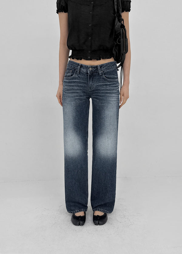 Zect Low-waist Straight Denim Pants