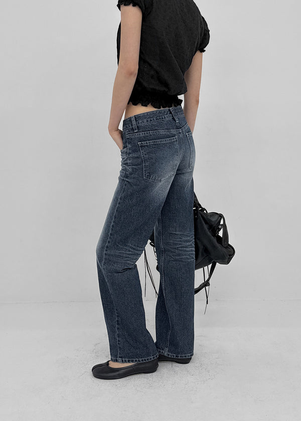 Zect Low-waist Straight Denim Pants