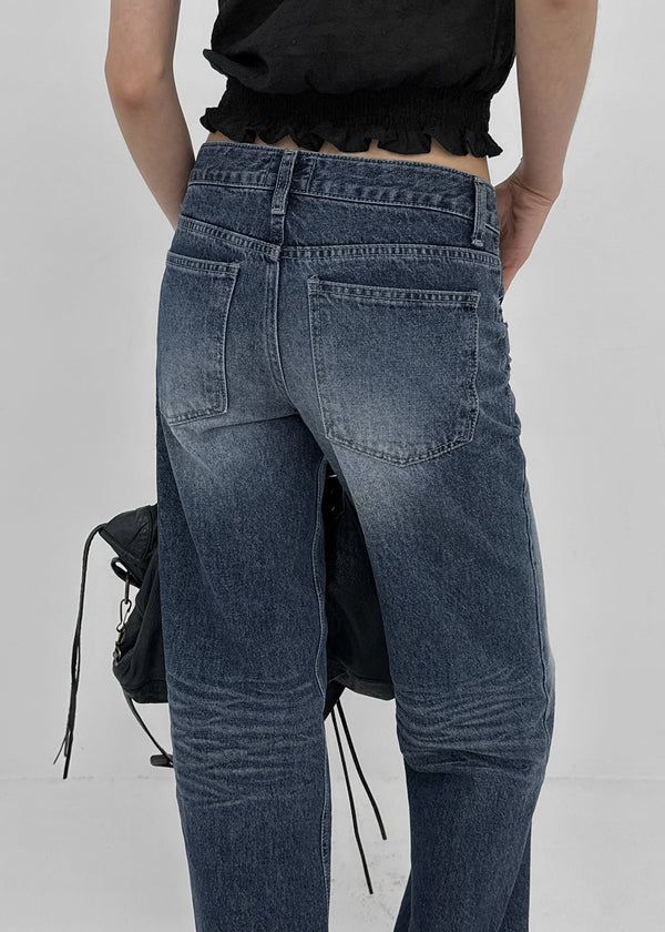 Zect Low-waist Straight Denim Pants