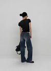 Zect Low-waist Straight Denim Pants