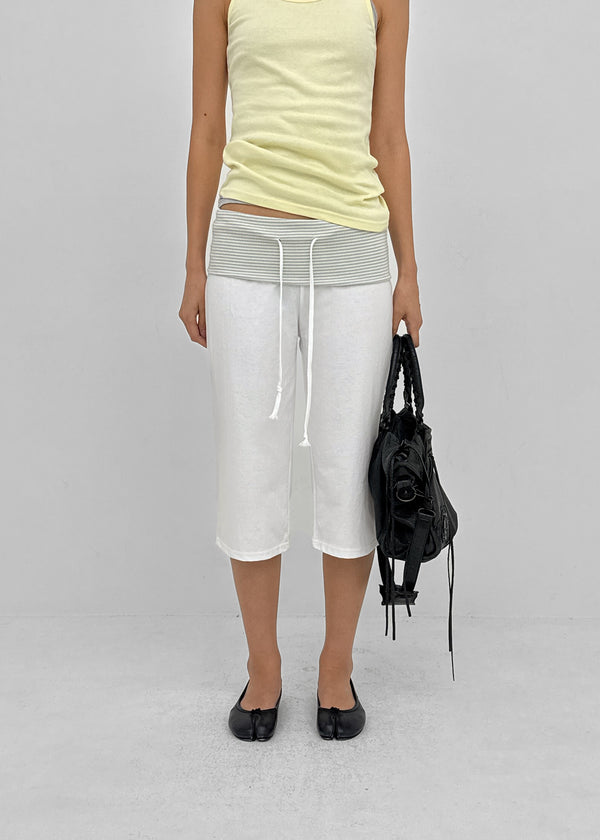 Torya Striped Folding Capri Pants