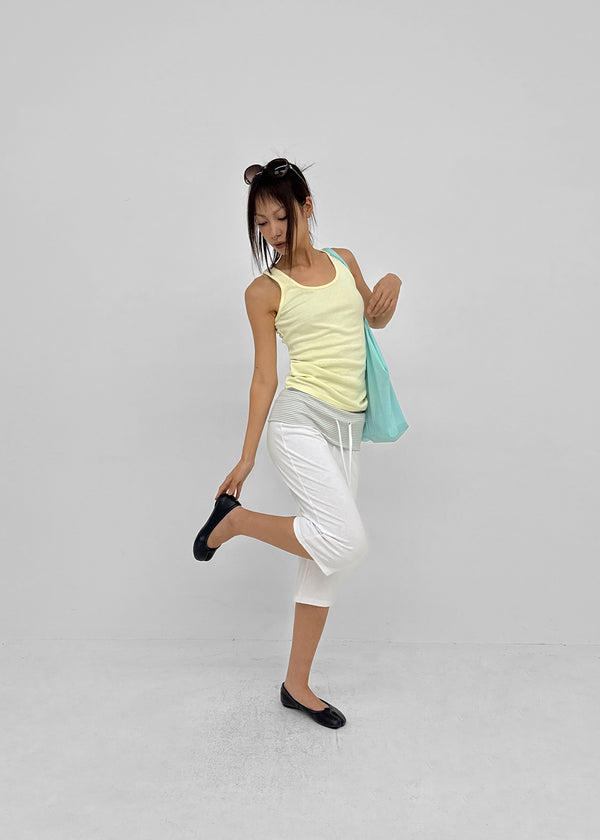 Torya Striped Folding Capri Pants