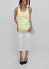 Torya Striped Folding Capri Pants