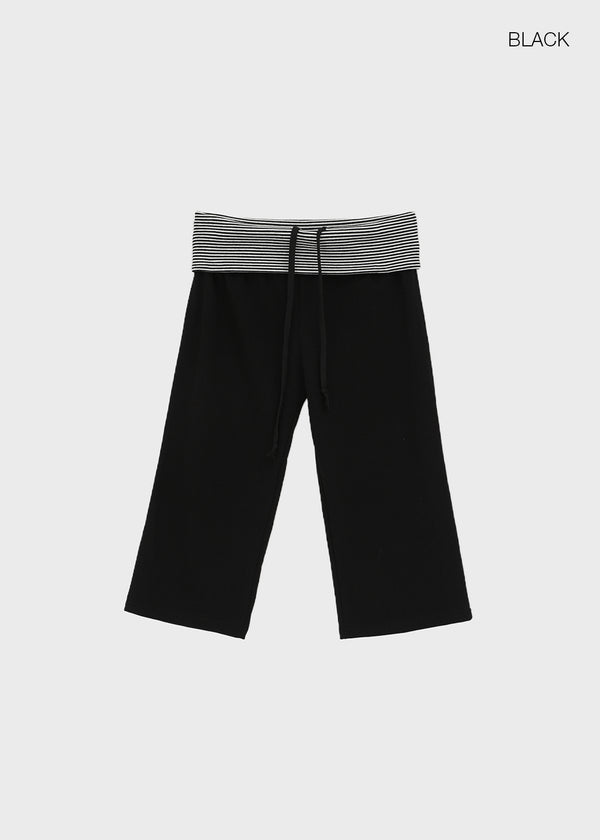Torya Striped Folding Capri Pants