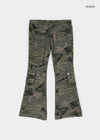 Relting Camo Low-waist Bootcut Pants