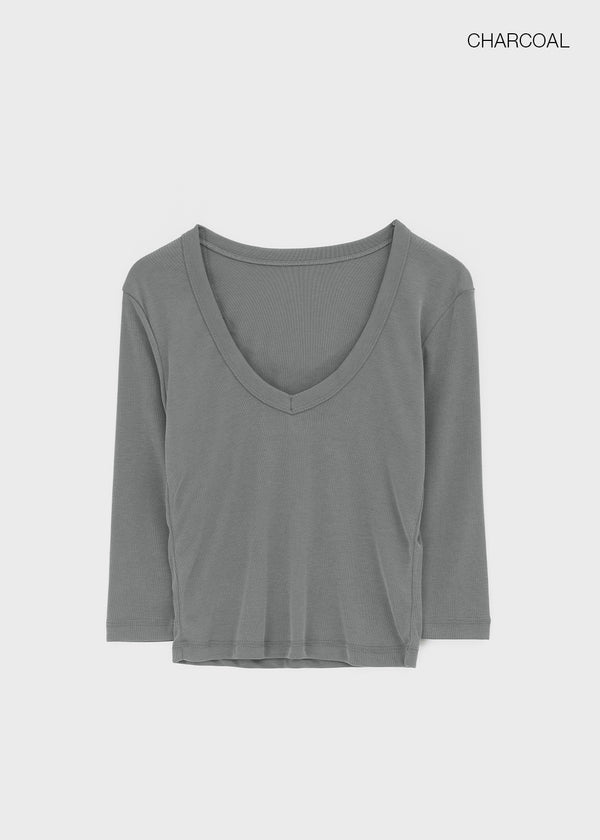 Compelli V-neck 3/4 Sleeves