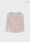 Compelli V-neck 3/4 Sleeves