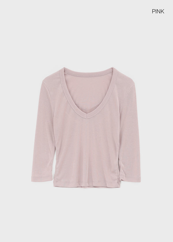 Compelli V-neck 3/4 Sleeves