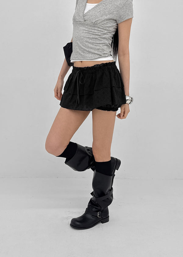 [MADE] Shukom Tiered Mini Skirt