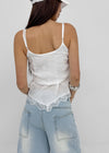 Shelver Lace Frill Sleeveless Blouse