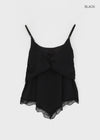 Shelver Lace Frill Sleeveless Blouse