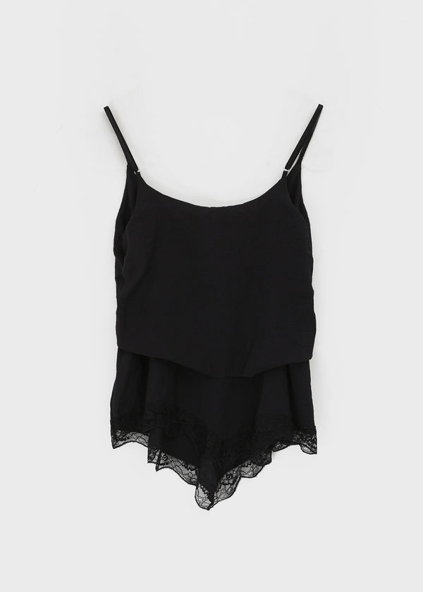Shelver Lace Frill Sleeveless Blouse