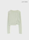 Tianjin Ribbed Asymmetrical Summer Cardigan