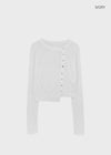 Tianjin Ribbed Asymmetrical Summer Cardigan