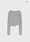 Tianjin Ribbed Asymmetrical Summer Cardigan