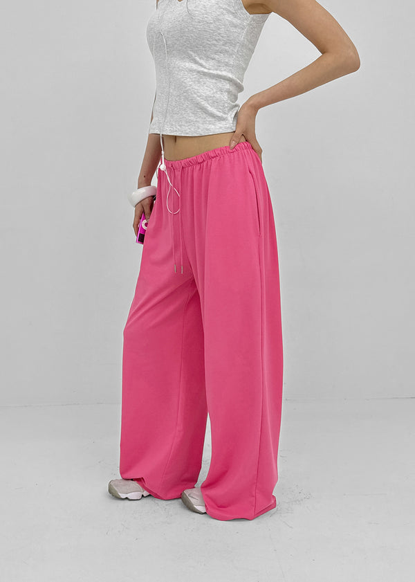 [MADE] Pompo Cooling Wide Elastic Waist Pants (Set Available)