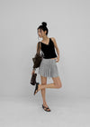 Diet V-neck Lace Sleeveless (Built-in Cap)