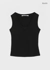 [MADE] Quroti V-Neck Sleeveless Top (Built-in Cap)