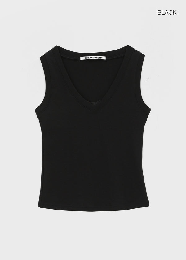 [MADE] Quroti V-Neck Sleeveless Top (Built-in Cap)