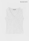 [MADE] Quroti V-Neck Sleeveless Top (Built-in Cap)