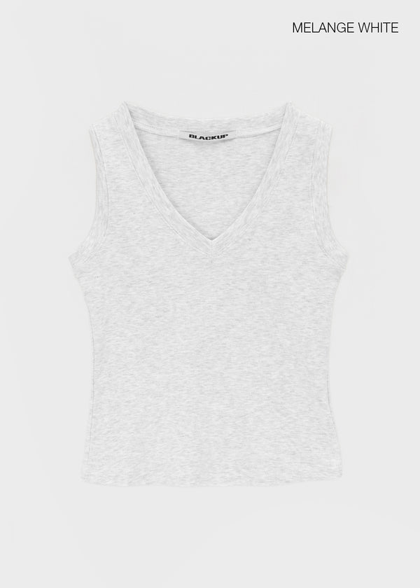 [MADE] Quroti V-Neck Sleeveless Top (Built-in Cap)