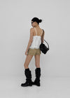 Reflect Satin Lace Sleeveless Top