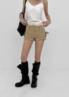 Digma Buckle Roll-up Shorts