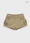 Digma Buckle Roll-up Shorts