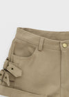 Digma Buckle Roll-up Shorts