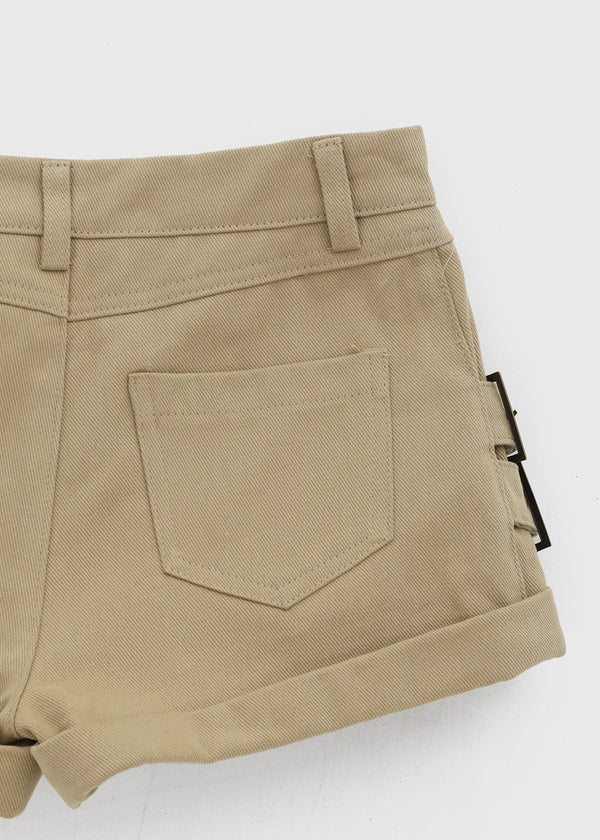 Digma Buckle Roll-up Shorts