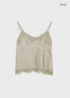 Reflect Satin Lace Sleeveless Top