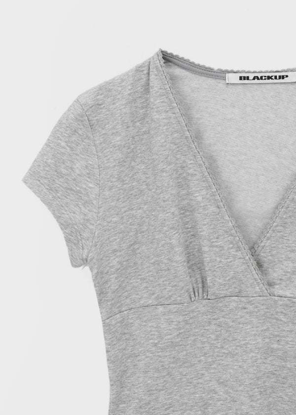 [MADE] Pompo Cooling Lace Wrap Short Sleeve Tee (Set Available)
